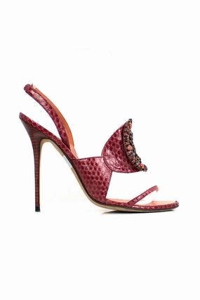 [WS1916] Manolo Blahnik | High heel sandals Minimalist Strap Pattern