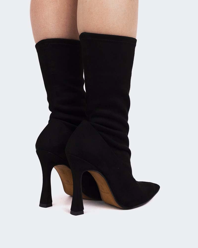 Oil-Resistant Mud Resistant Stylish Explorer ??ze Black Suede Stretch