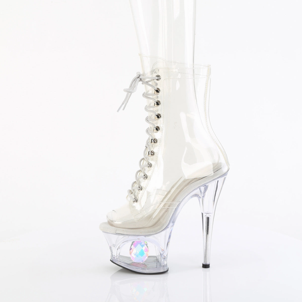 Fashion Heels for Summer Textured Surface Moon-1021C-DIA