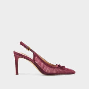 Abrasion Resistant Tread YELA HEELS CRANBERRY TULLE