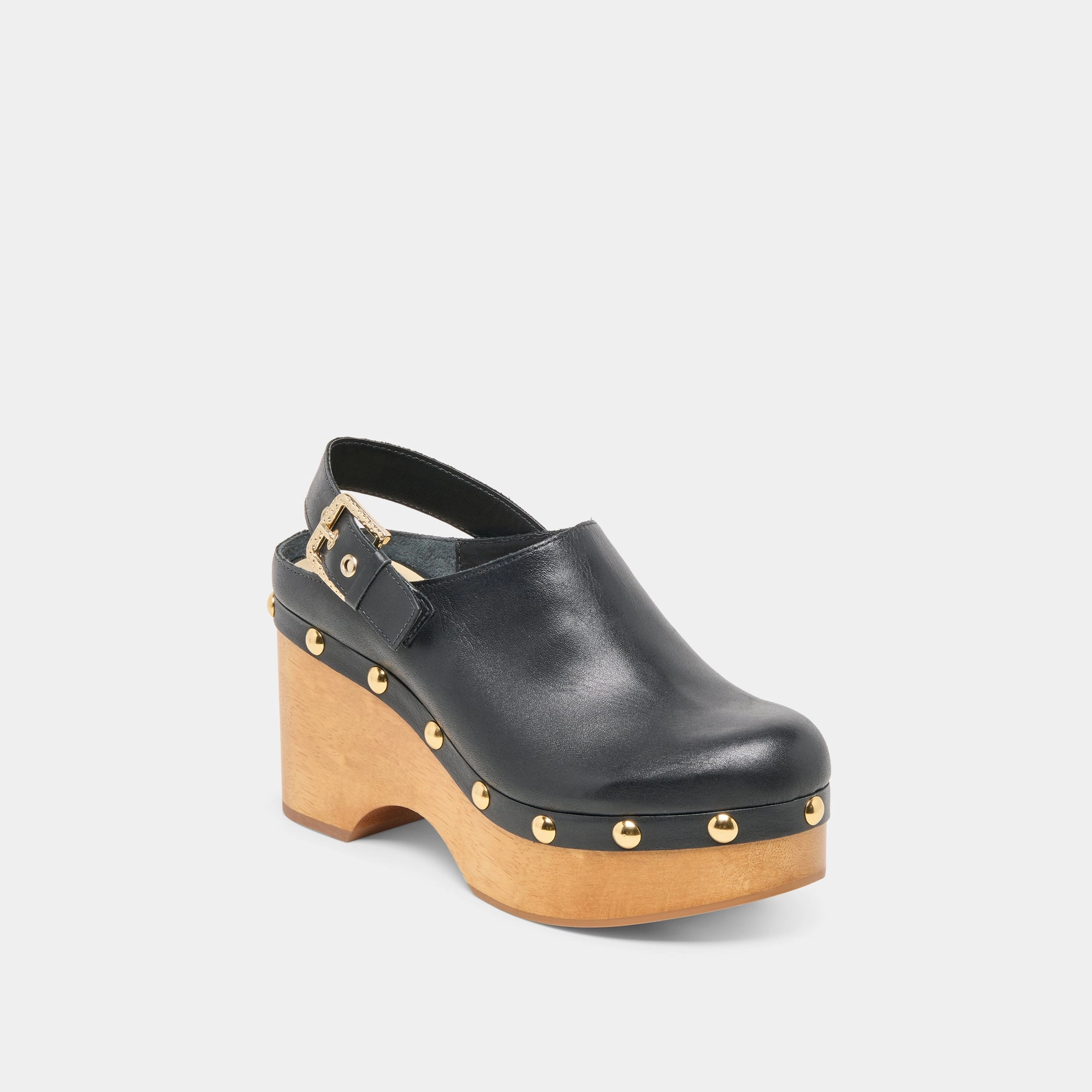 ADELAN CLOGS BLACK LEATHER Layered Chic smoothest