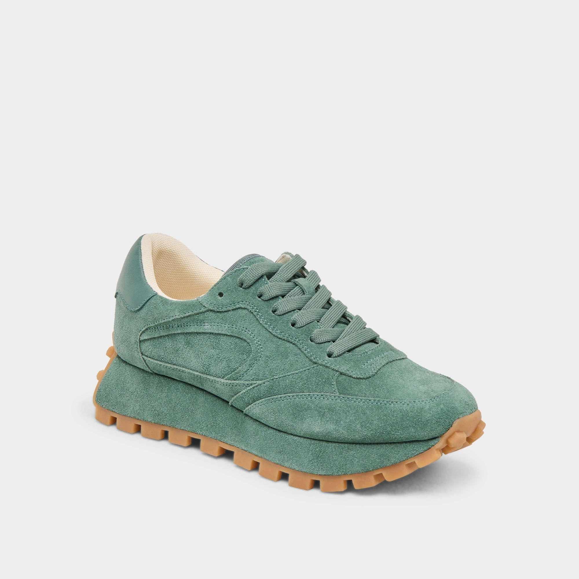 TRICIA SNEAKERS DK GREEN SUEDE Ultra Cushioning Durable tread