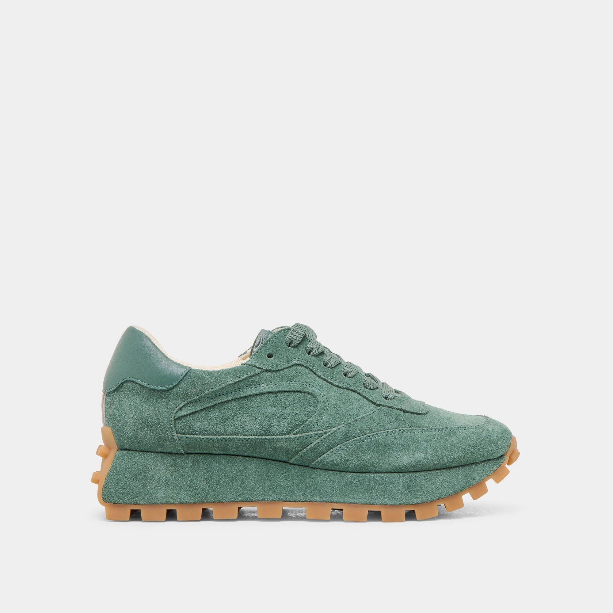 Quick Dry Material TRICIA SNEAKERS DK GREEN SUEDE