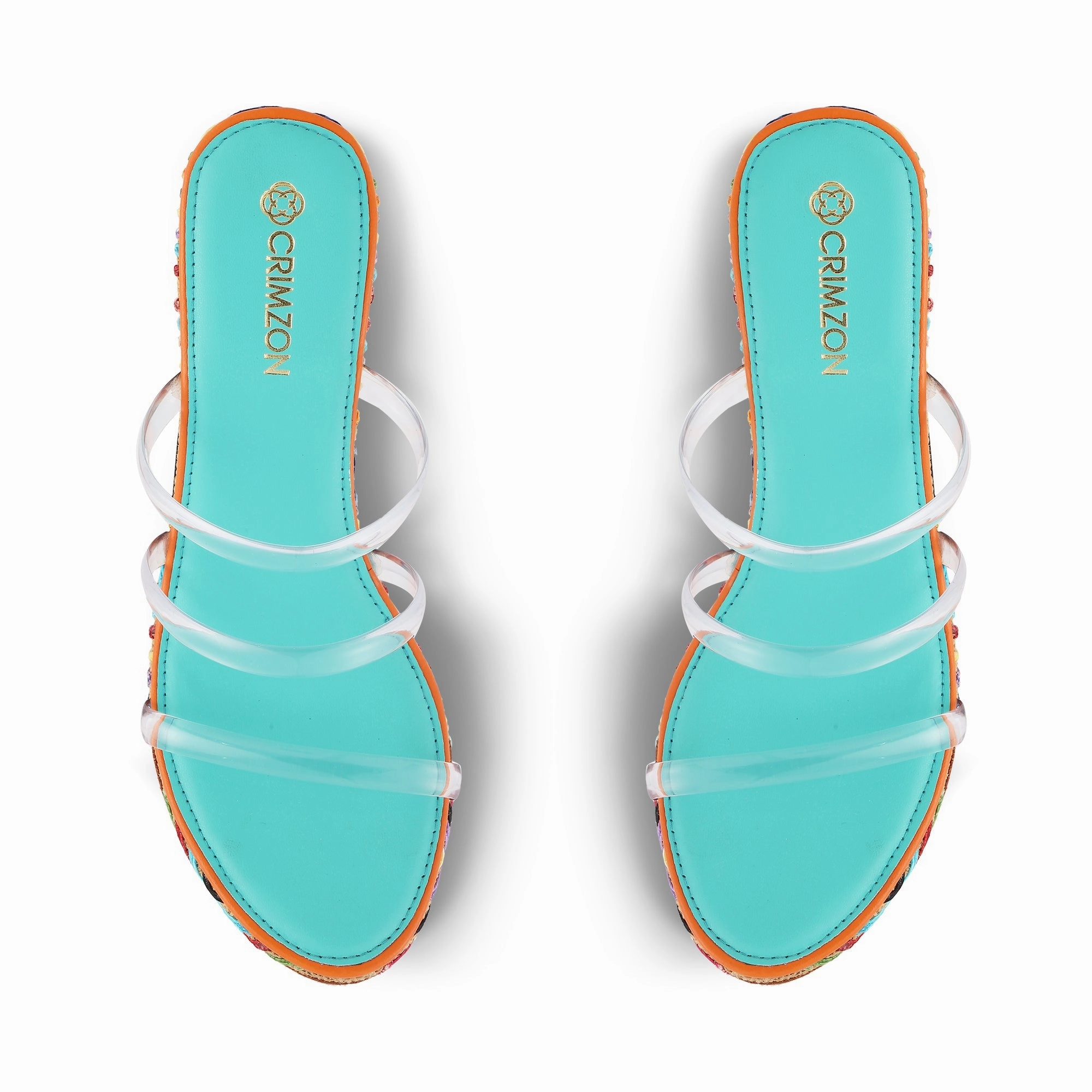 RANA- MULTI COLOUR WEDGES Comfy Travel Flats Ultraviolet Resistant Webbing