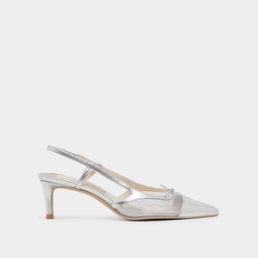 Cushioned lining KANDI HEELS SILVER MESH