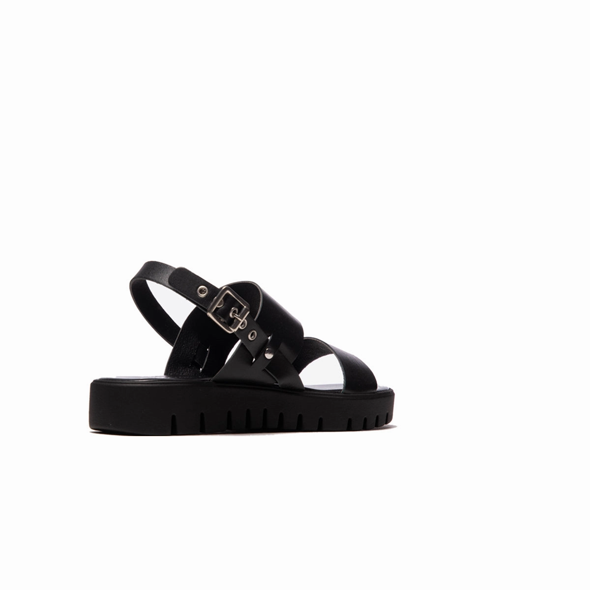 Recyclable Packaging Travel-ready Footwear Ahava Black Leather