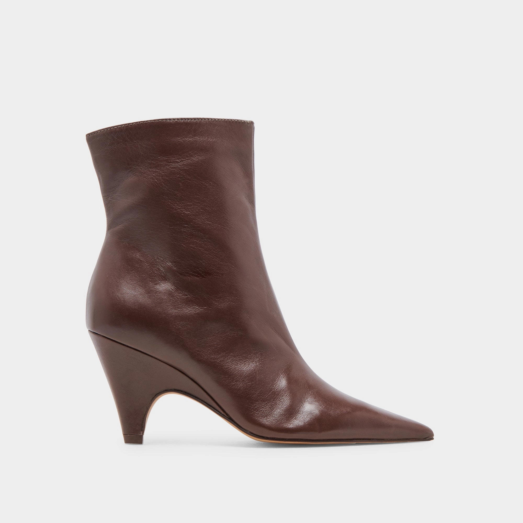 Casual flexibility CALICO BOOTIES MAHOGANY LEATHER
