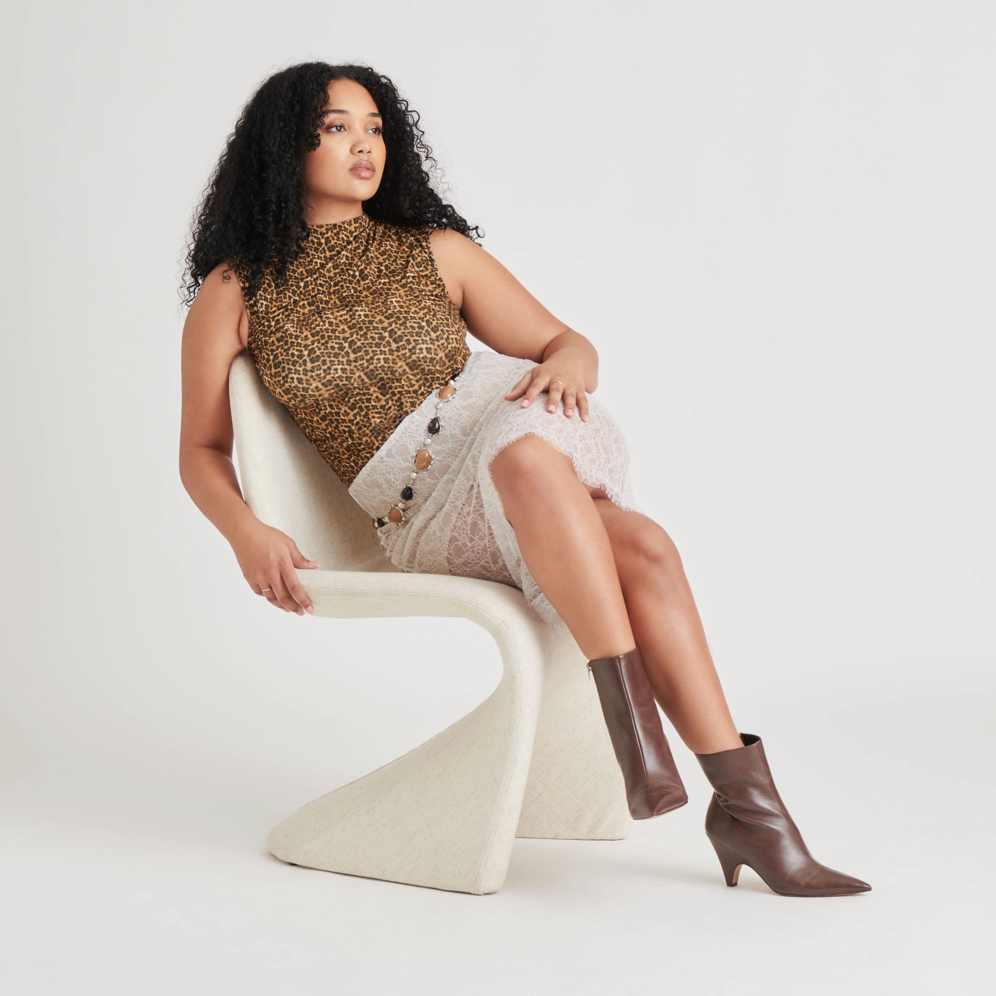 CALICO BOOTIES MAHOGANY LEATHER Exclusive Look