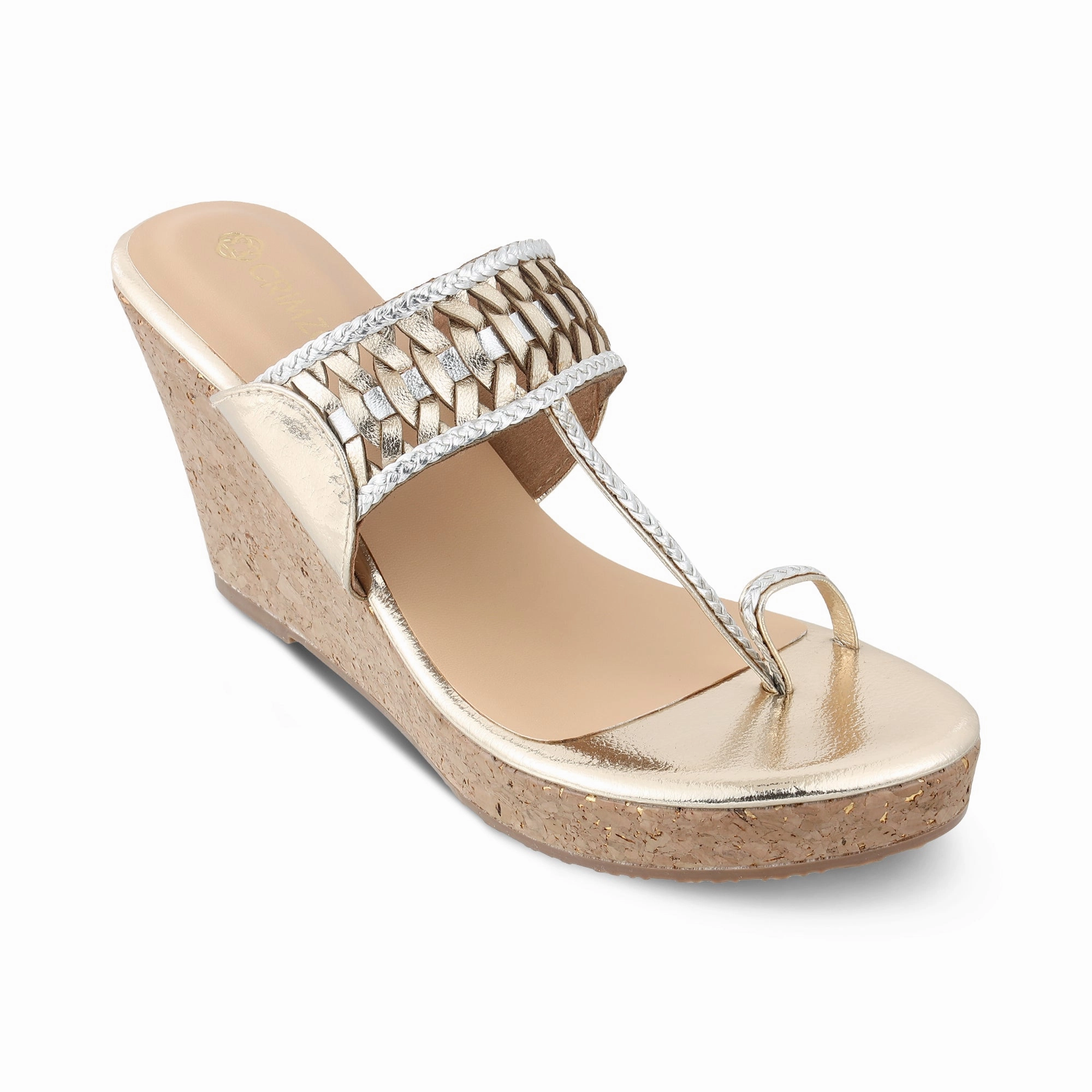 Preppy Pop AISHA- GOLD KOLHAPURIS