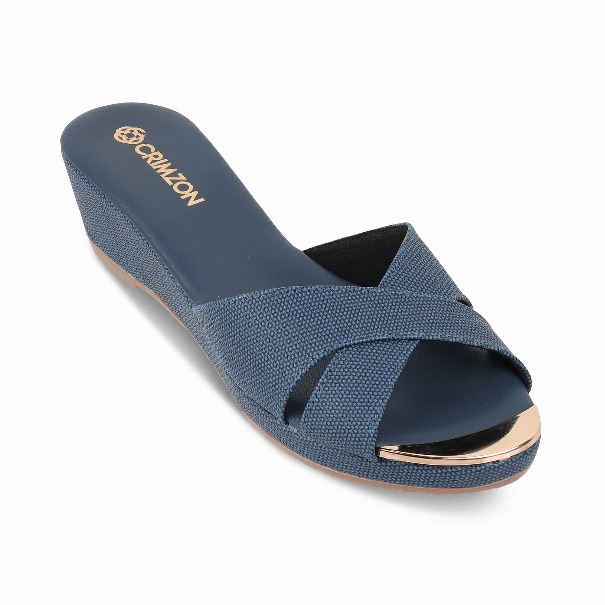 Fashionable And Functional AIYANA- BLUE WEDGES