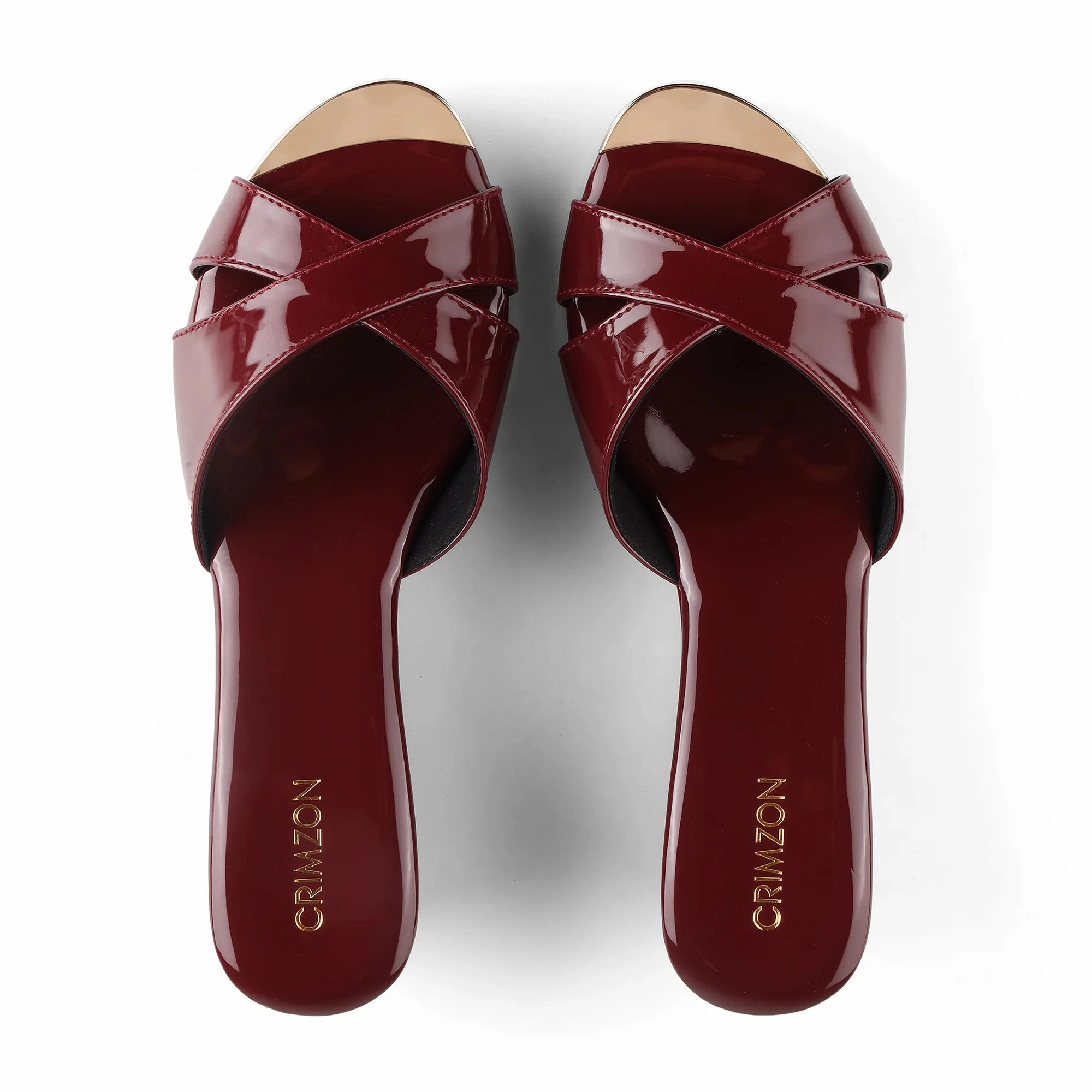 Eco friendly materials AIYANA- BURGUNDY WEDGES