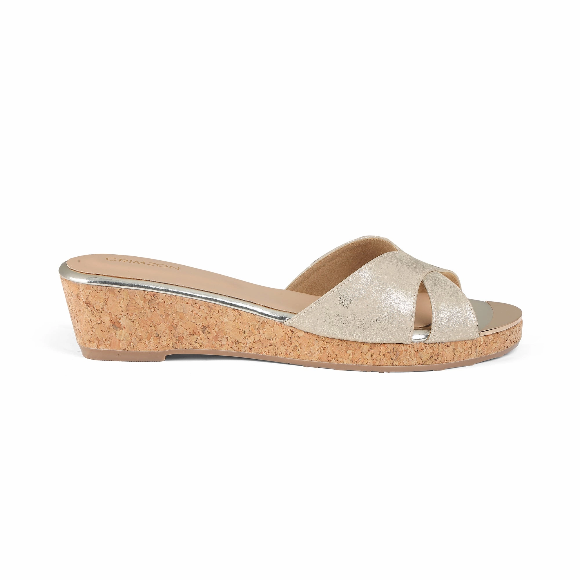 Casual Footwear for Every Day AIYANA- GOLD WEDGES