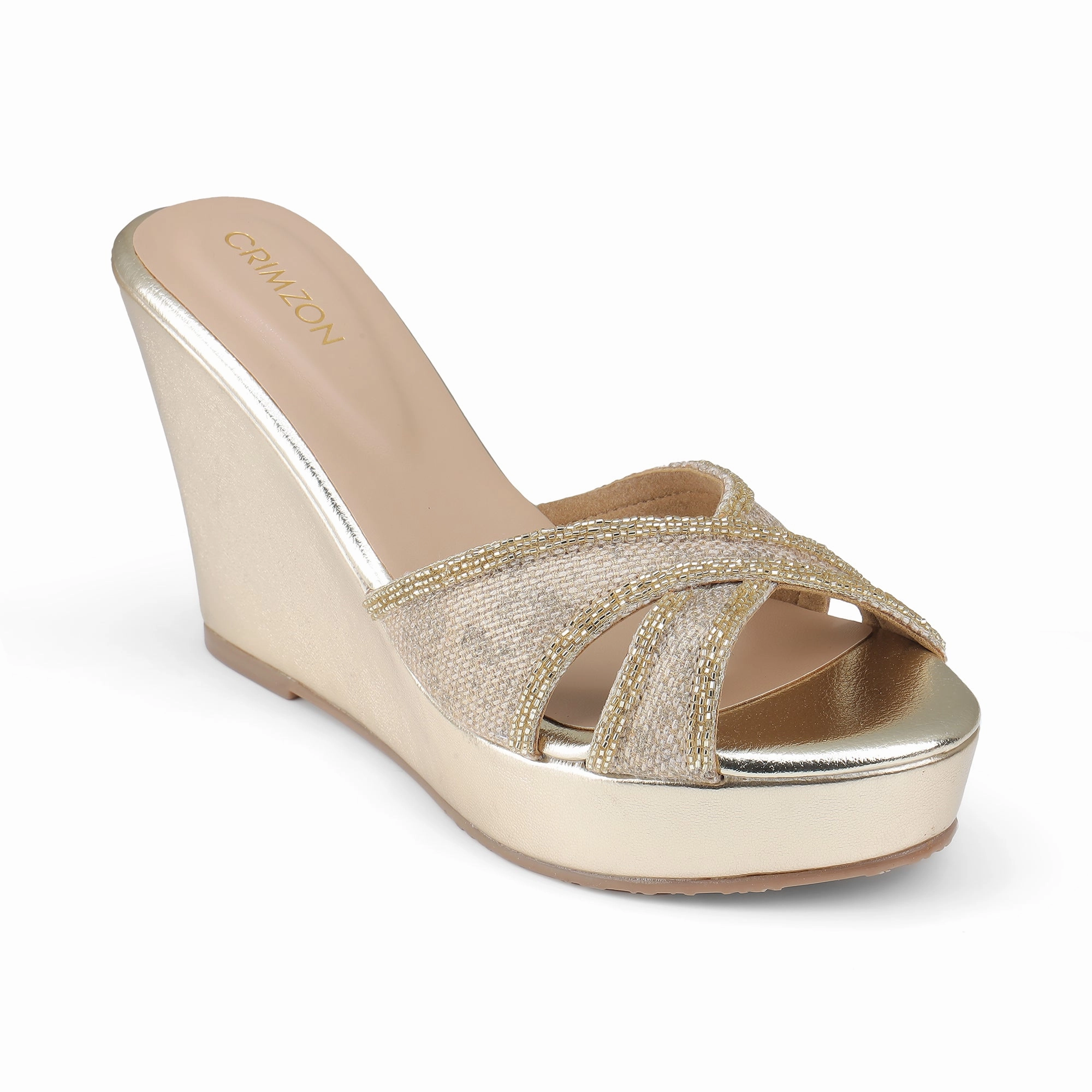 AIYANA- GOLD WEDGES Quick Release Buckle Ventilated Chassis