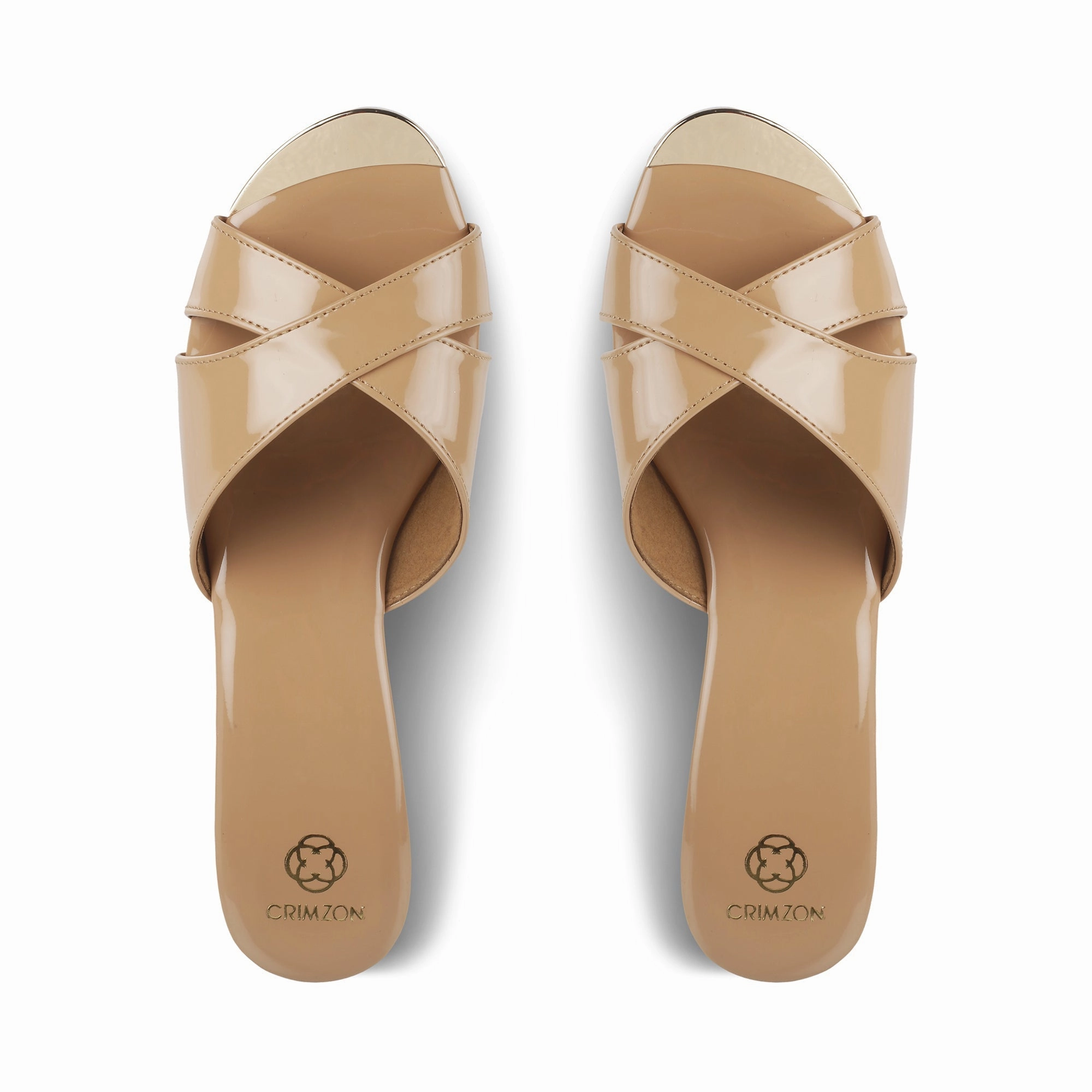 Holiday Time Flexible Flip-flops AIYANA- NUDE WEDGES