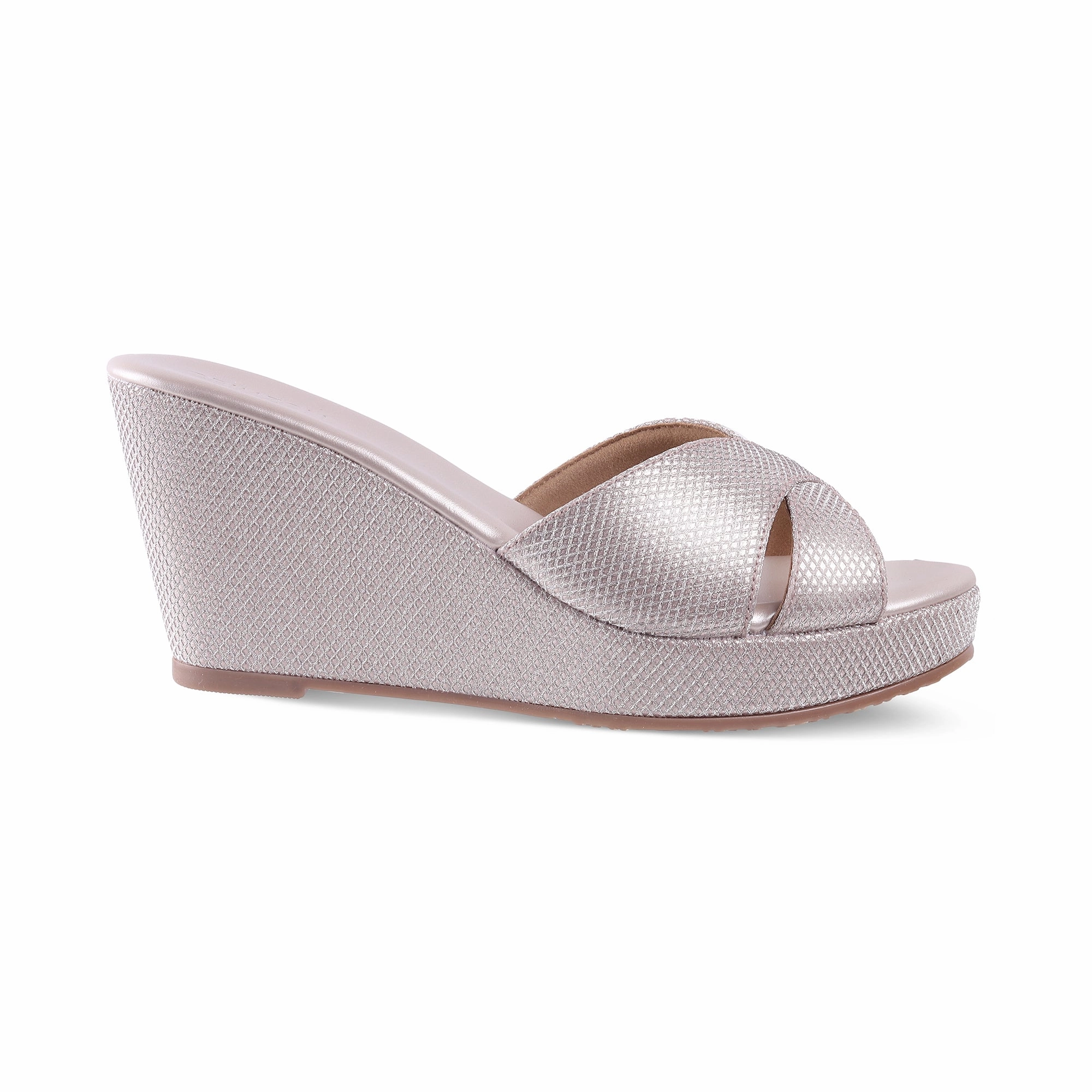 Comfortable all-day wear Fashionable Casual Shoes AIYANA- ROSE GOLD WEDGES