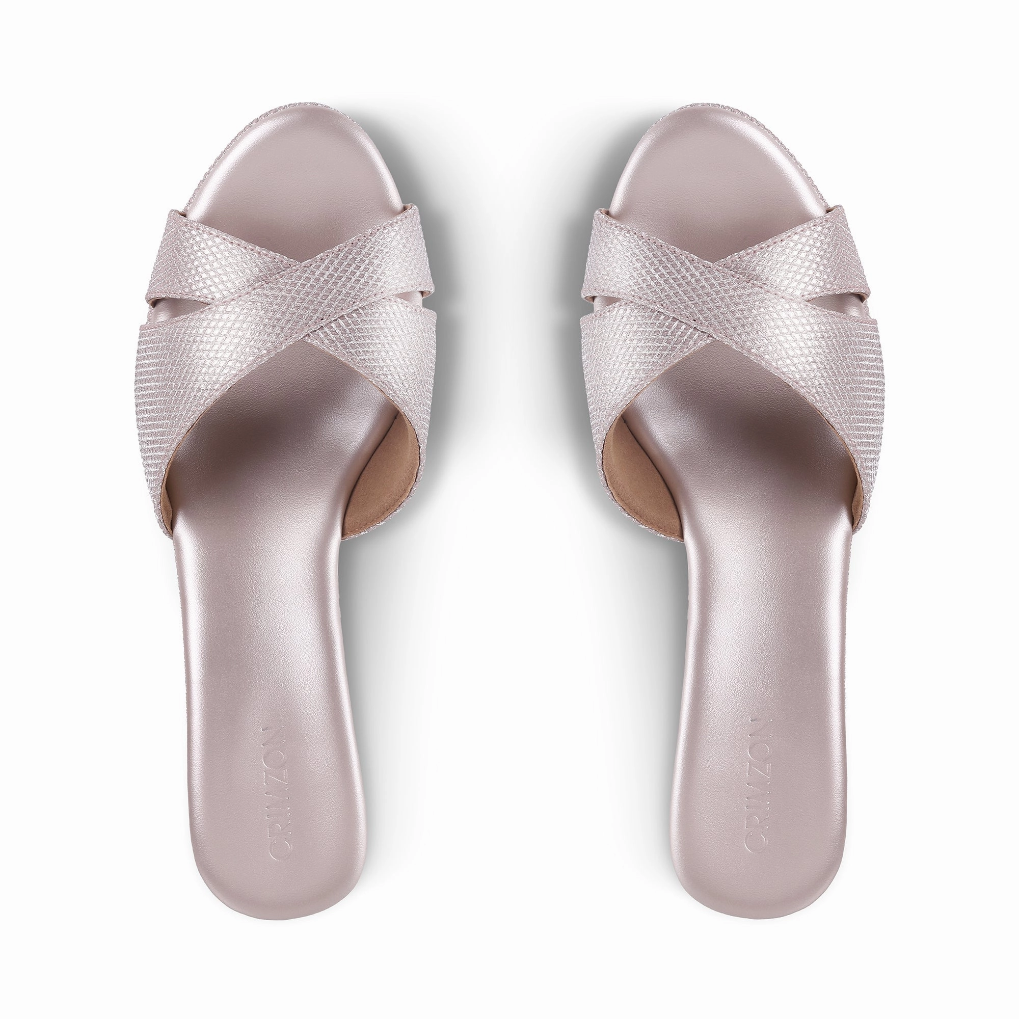 Black Chic AIYANA- ROSE GOLD WEDGES