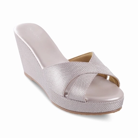 active shoes Stylish Sandals for Men AIYANA- ROSE GOLD WEDGES