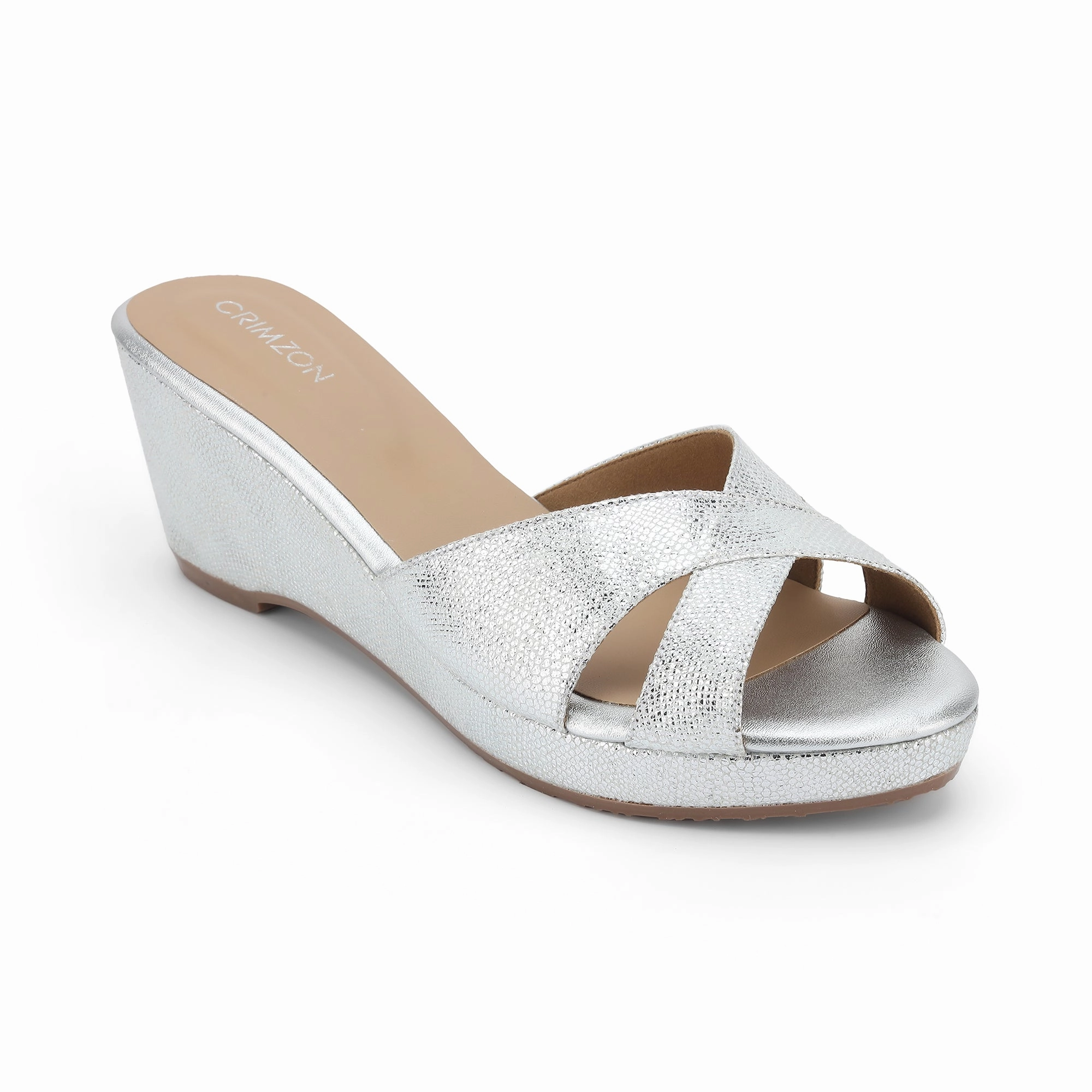 Cozy Choice AIYANA- SILVER WEDGES