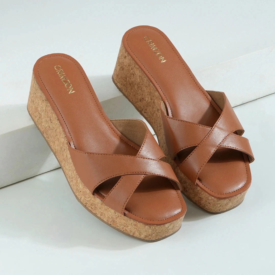 AIYANA- TAN PLATFORMS Casual Shoes
