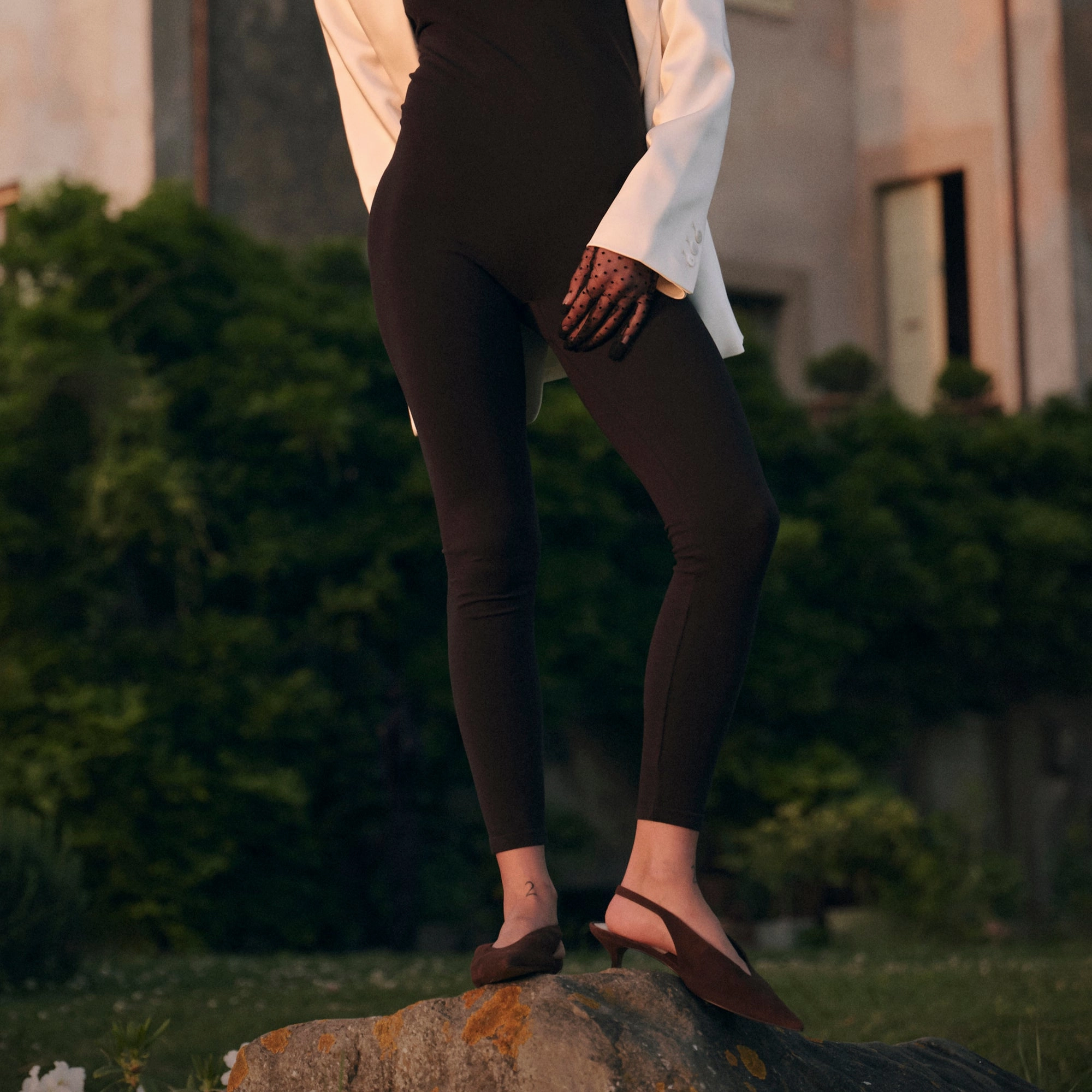 Memory Foam Layer ALENNA HEELS DK BROWN SUEDE