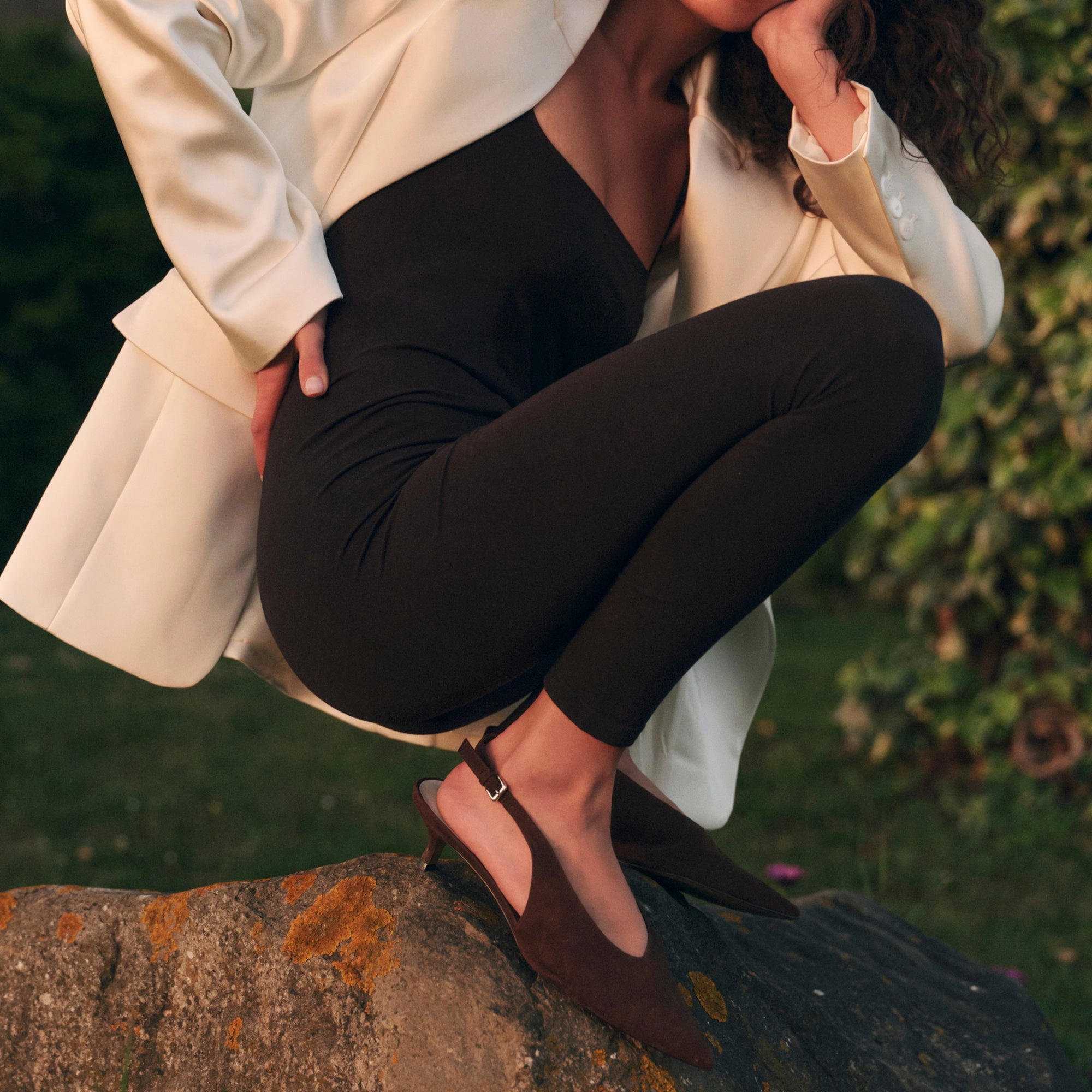 ALENNA HEELS DK BROWN SUEDE Casual Support