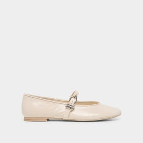 Youth ALIZZA BALLET FLATS CREME CRINKLE PATENT