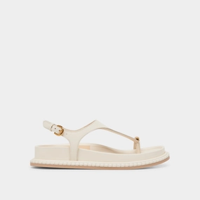 STEFAN SANDALS OFF WHITE LEATHER beach - style Dynamic Flex Technology