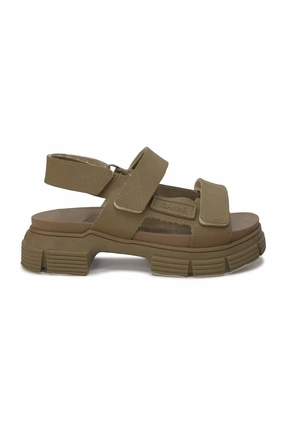 [WS7184] Ganni | Flat sandals Breathable mesh Beach Mode