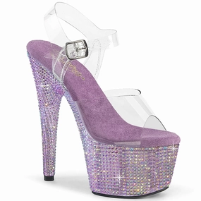 Classic Heels Textured Surface Bejeweled-708RRS