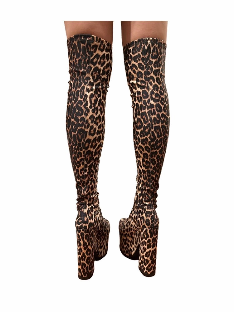 Party time Grippy Outsole Trail Runner LABYRINTH LEOPARD - BLACK/TAN