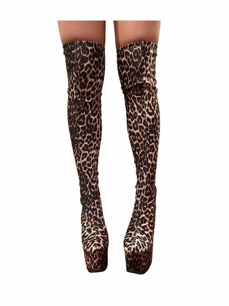 Seamless Interior LABYRINTH LEOPARD - BLACK/TAN