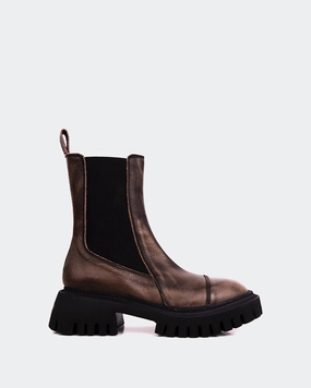 Laroi Charcoal Leather PullOn Cushioned Step River Crossing