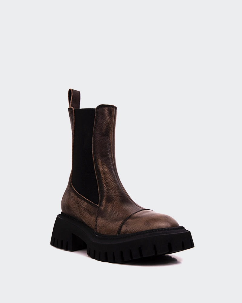 Anti Odor Snowy Path Thermal Core Snow Trekker Laroi Charcoal Leather