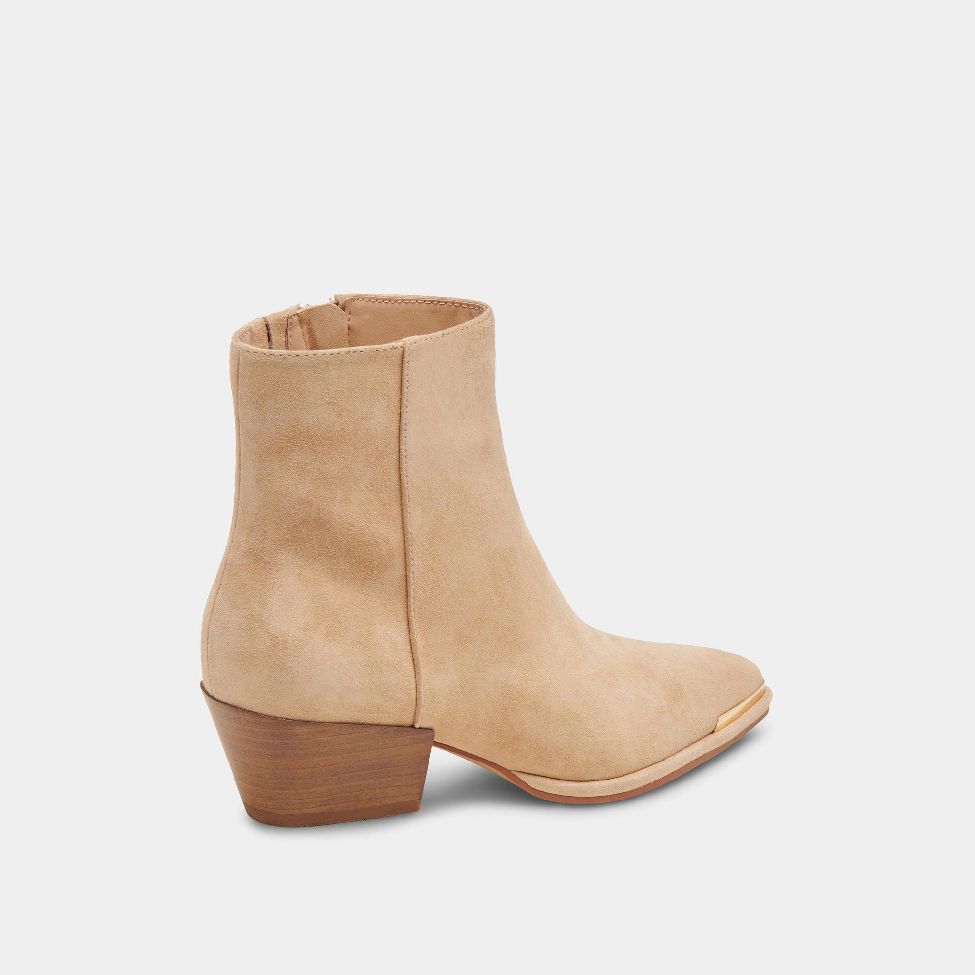 closed - toe NONAH BOOTIES TAN SUEDE