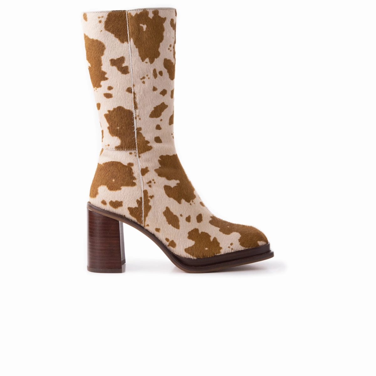 Western Pattern Impact Absorbing Heel Altona Brown Cow Pony