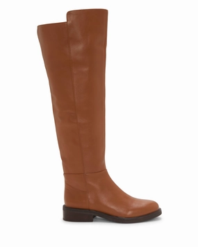 Premium Knit Fabric Amiyah Wide Calf Knee High Riding Boot