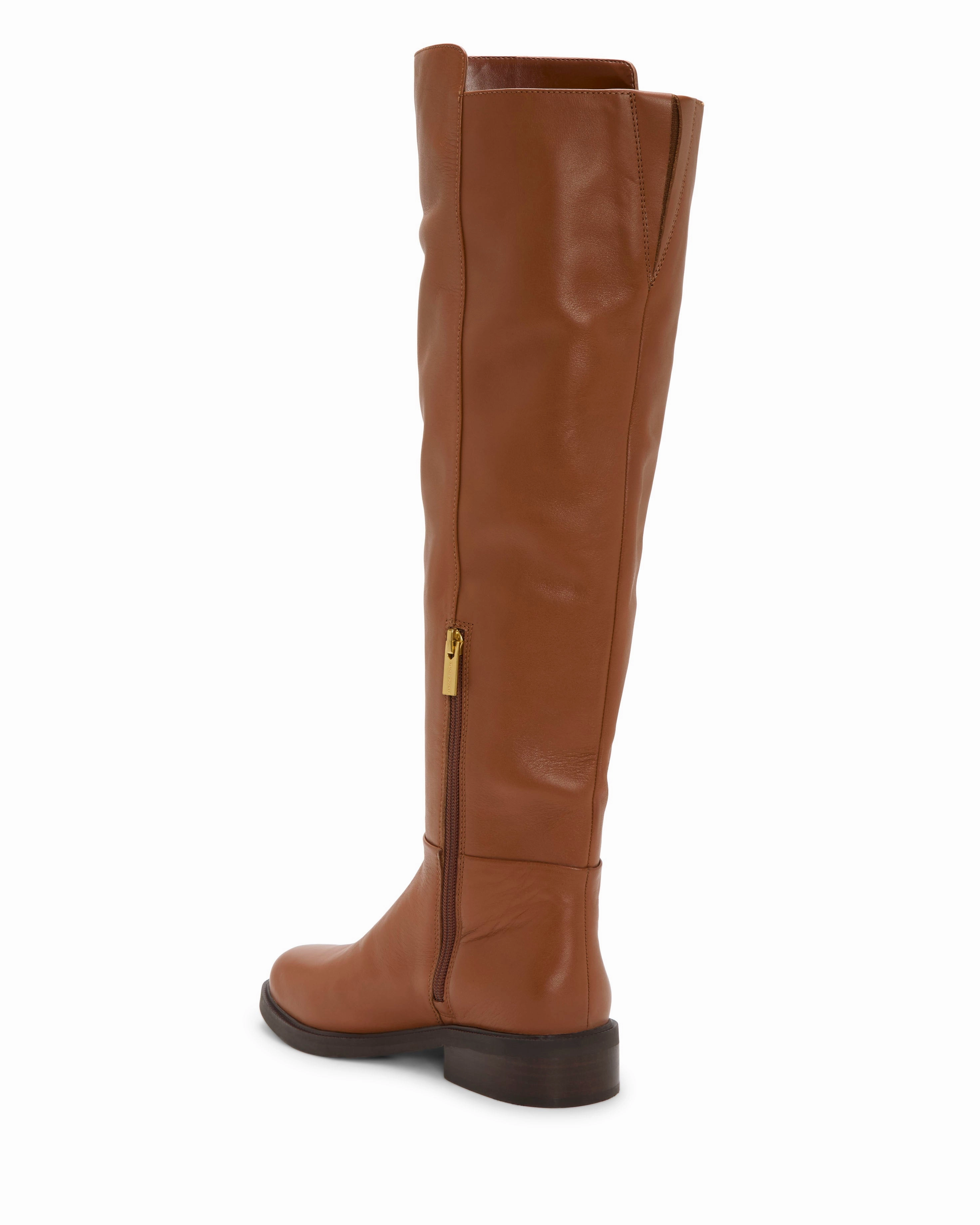 Amiyah Wide Calf Knee High Riding Boot platform shoes pull - tab