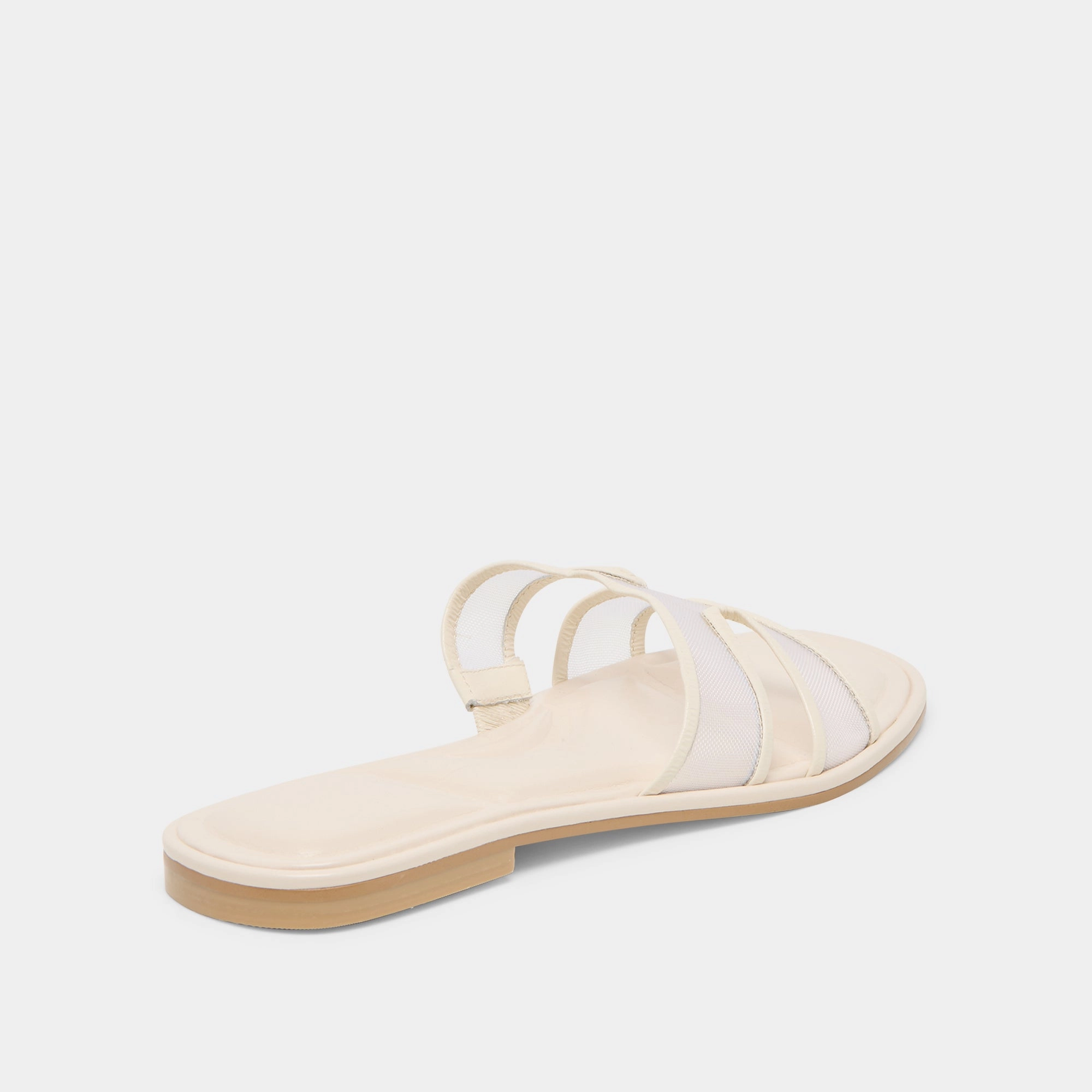 commuters' convenience Embroidered FLORI SANDALS OFF WHITE MESH