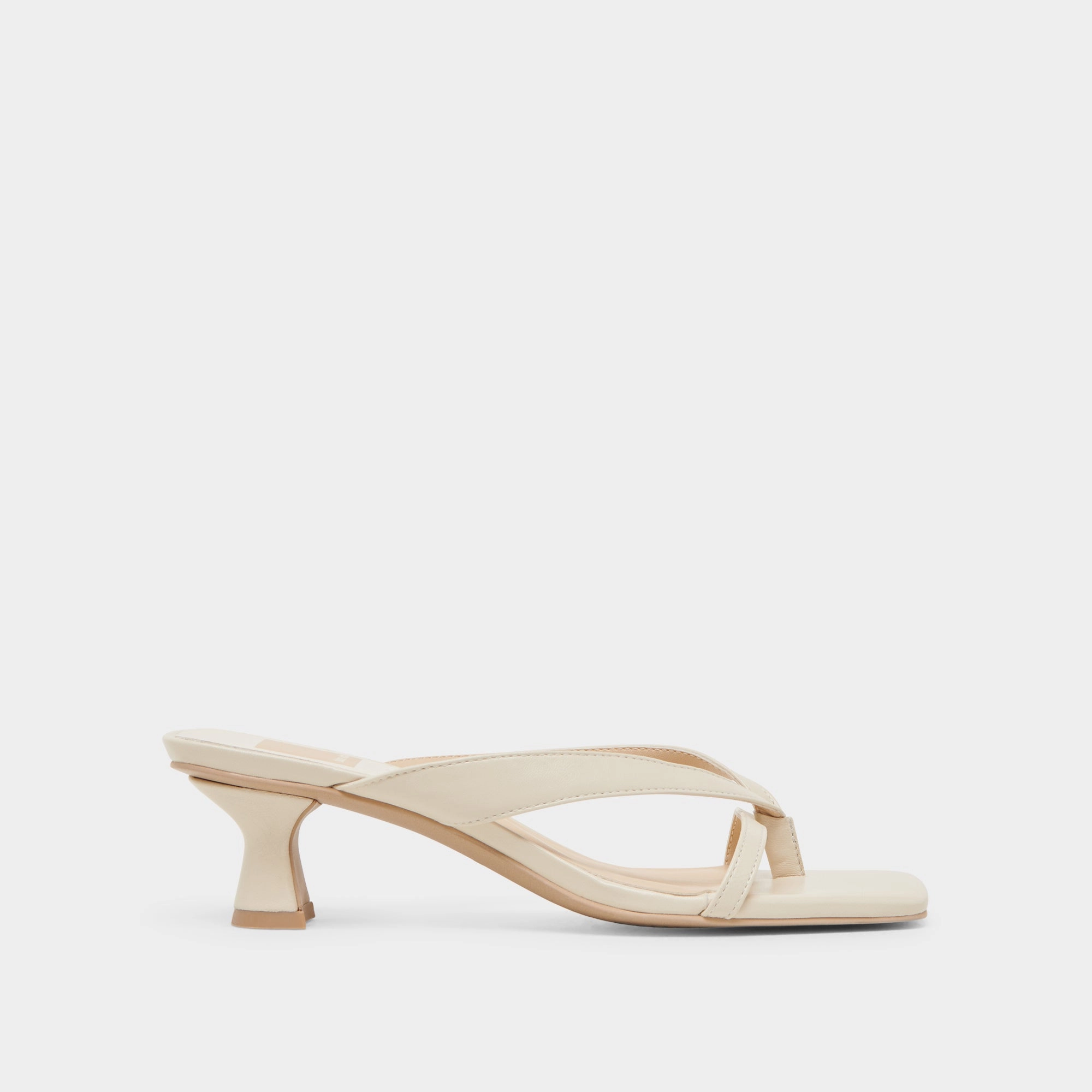 BREVEL WIDE HEELS OFF WHITE LEATHER dry - weather Unbeatable comfort