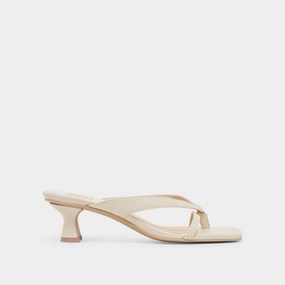 BREVEL WIDE HEELS OFF WHITE LEATHER dry - weather Unbeatable comfort