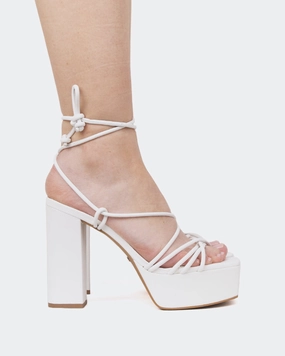 Antigua, White Leather/Cuir Blanc Durable Strap