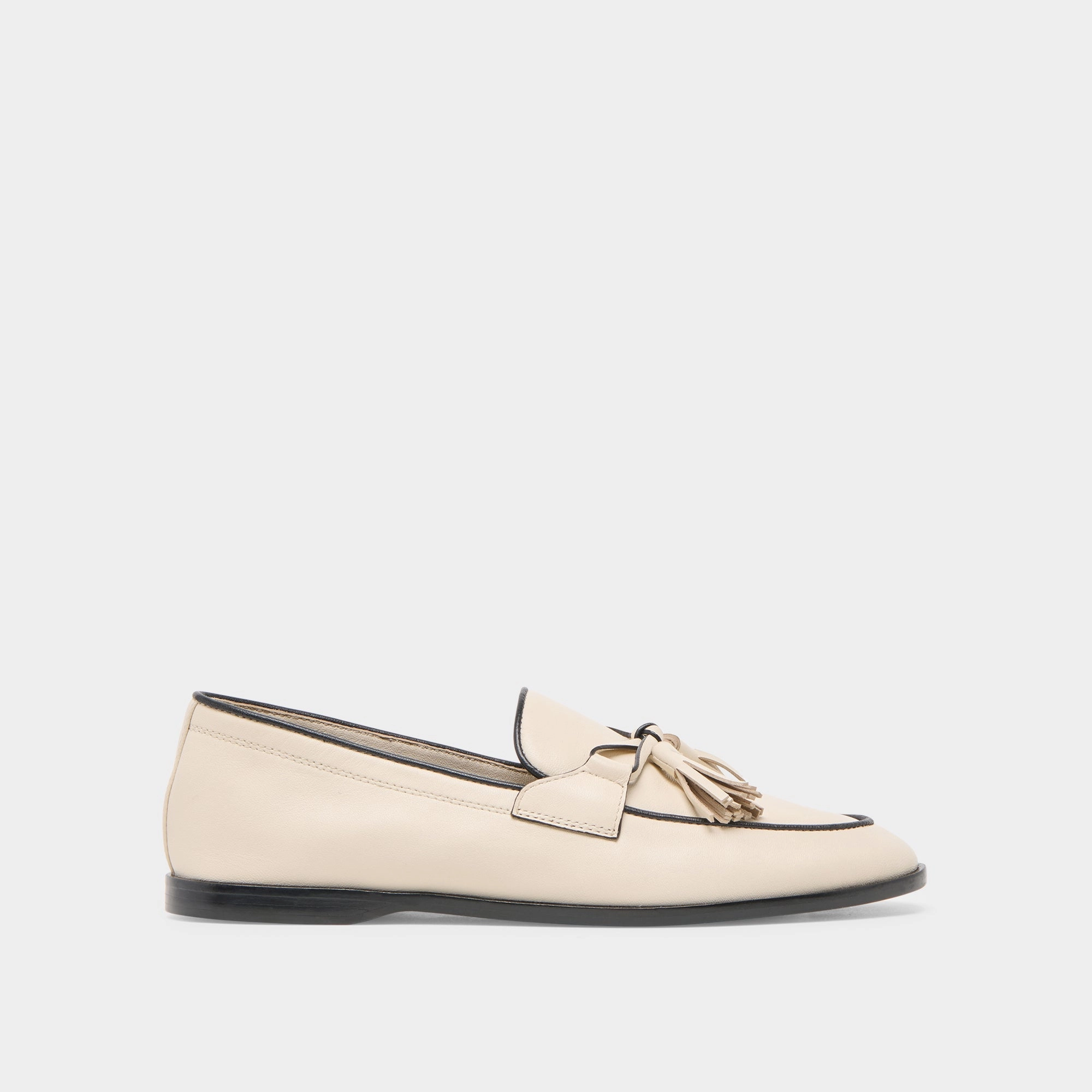 Compression Molded Sole LOKLAN LOAFERS IVORY LEATHER