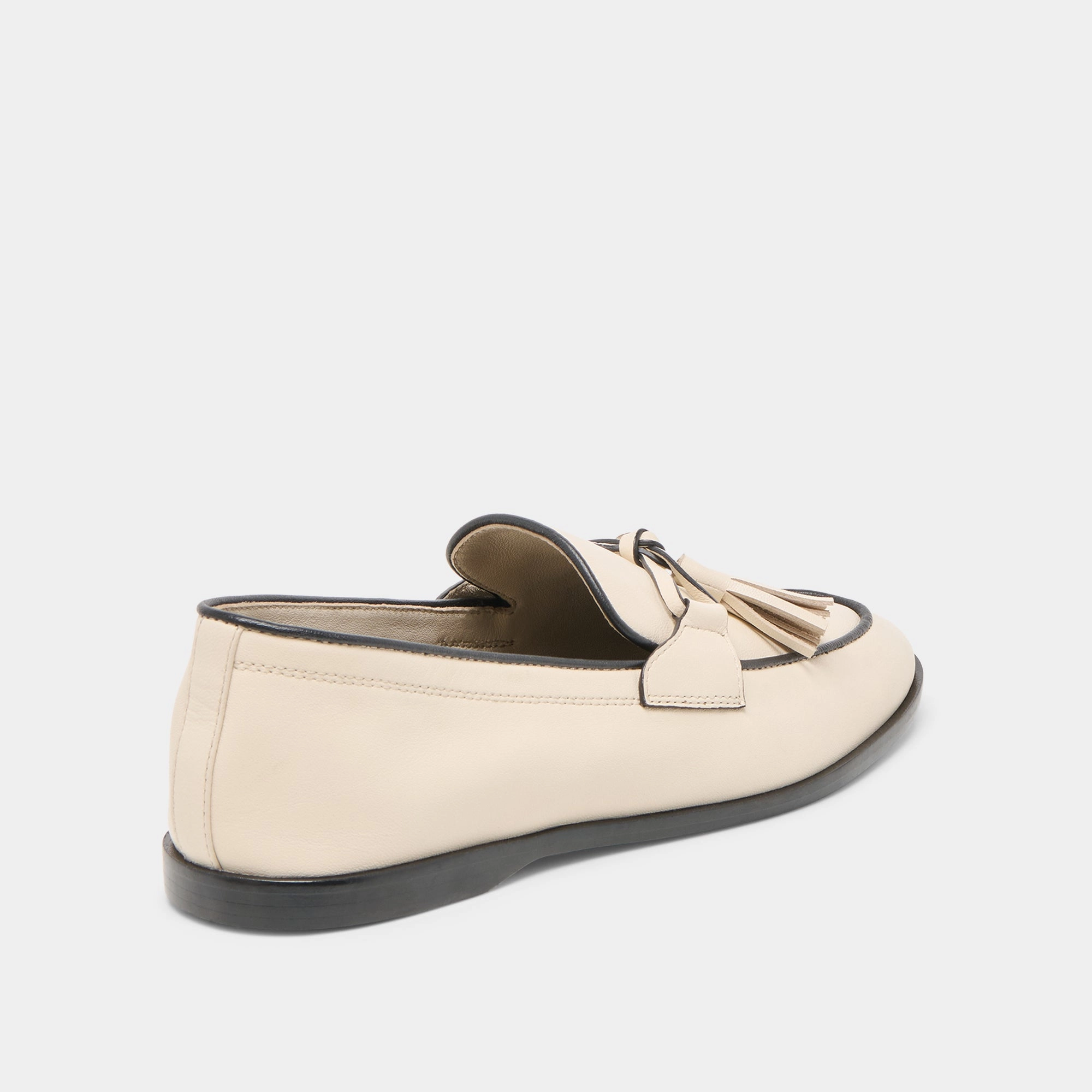 LOKLAN LOAFERS IVORY LEATHER Vegan Leather Zero Waste Production