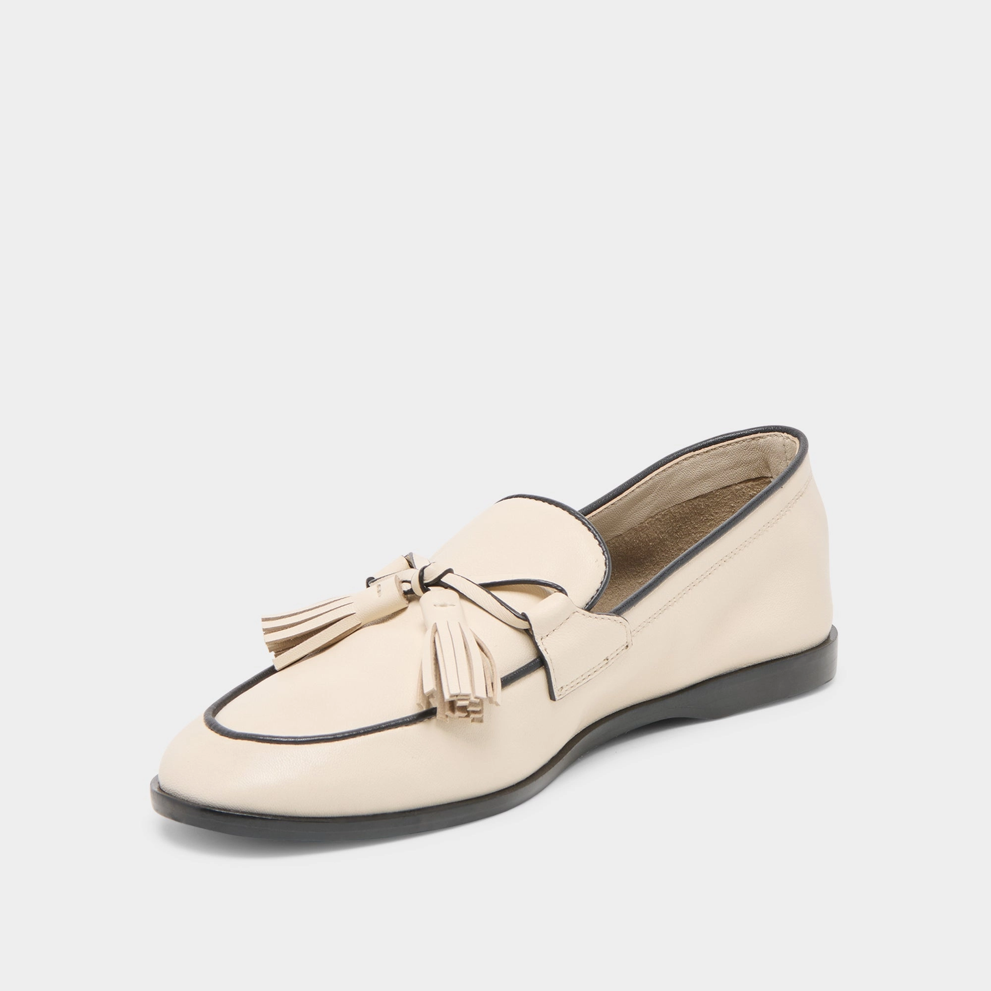 LOKLAN LOAFERS IVORY LEATHER sock liner