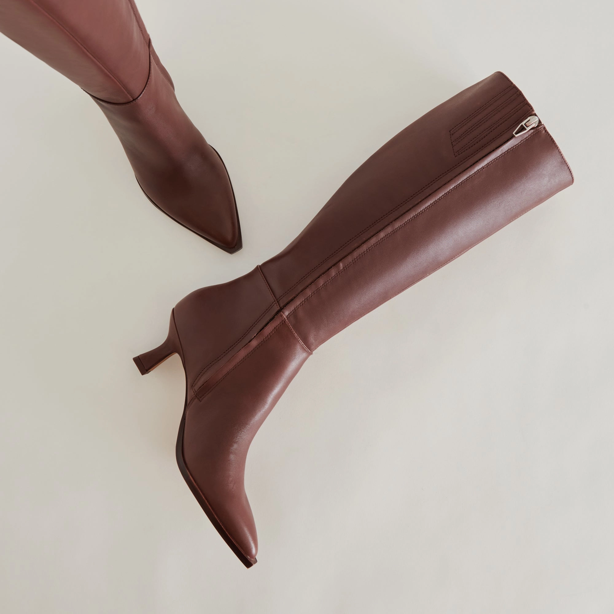 Convenient AUGGIE EXTRA WIDE CALF BOOTS CHOCOLATE LEATHER