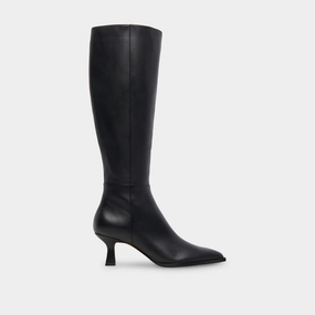AUGGIE NARROW CALF BOOTS BLACK LEATHER Adventurous