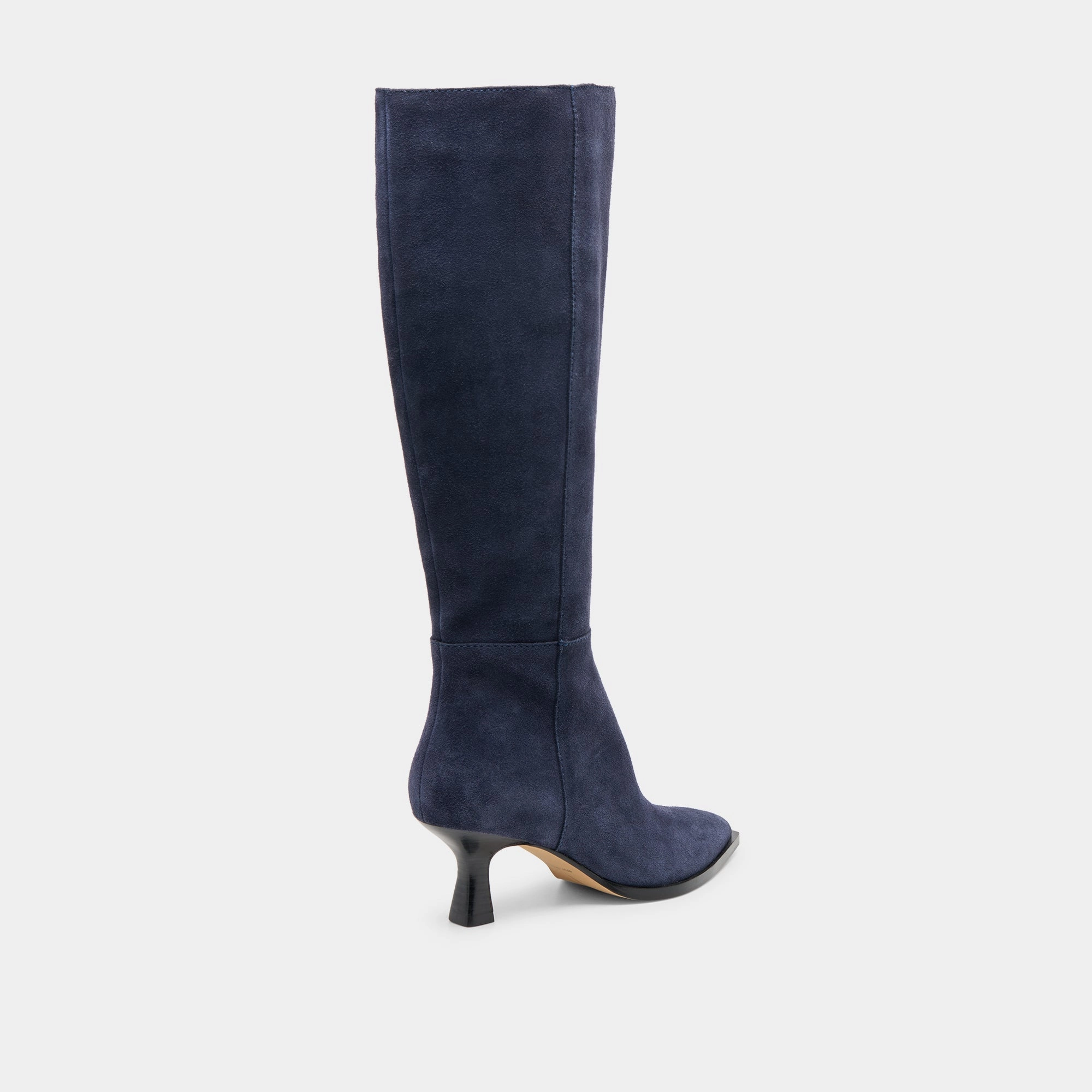 Multidirectional Flex Channels AUGGIE WIDE CALF BOOTS NAVY SUEDE