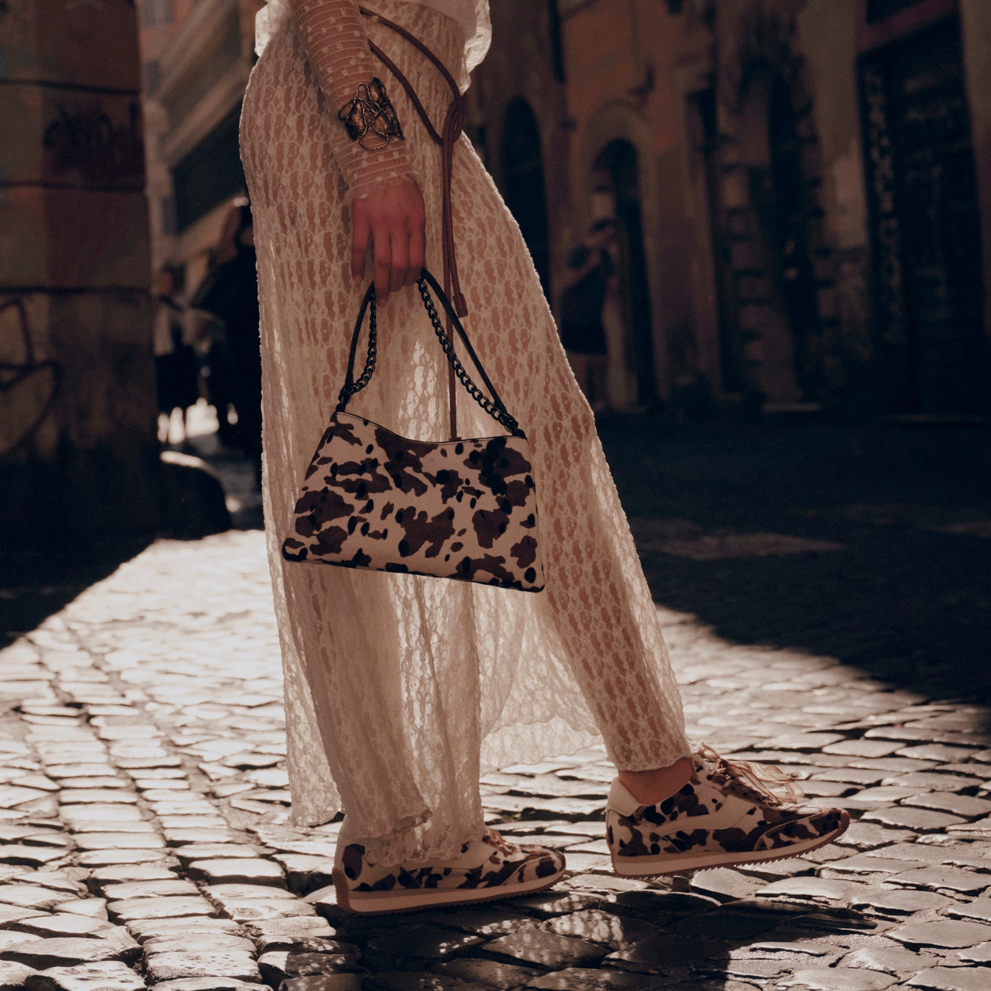 Urban adults - specific functions B.NTCD SNEAKERS COCOA TAURUS CALF HAIR