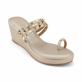 Sun-Ready Comfort Padding BELLA- GOLD KOLHAPURIS