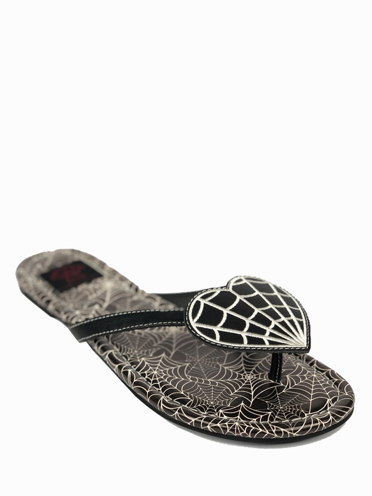 BETTY HEART WEB - BLACK/WHITE winter style statements All Weather Performance